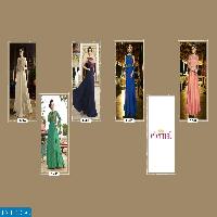 Eternal aashi hits Embroidered Art silk Ready made Gowns